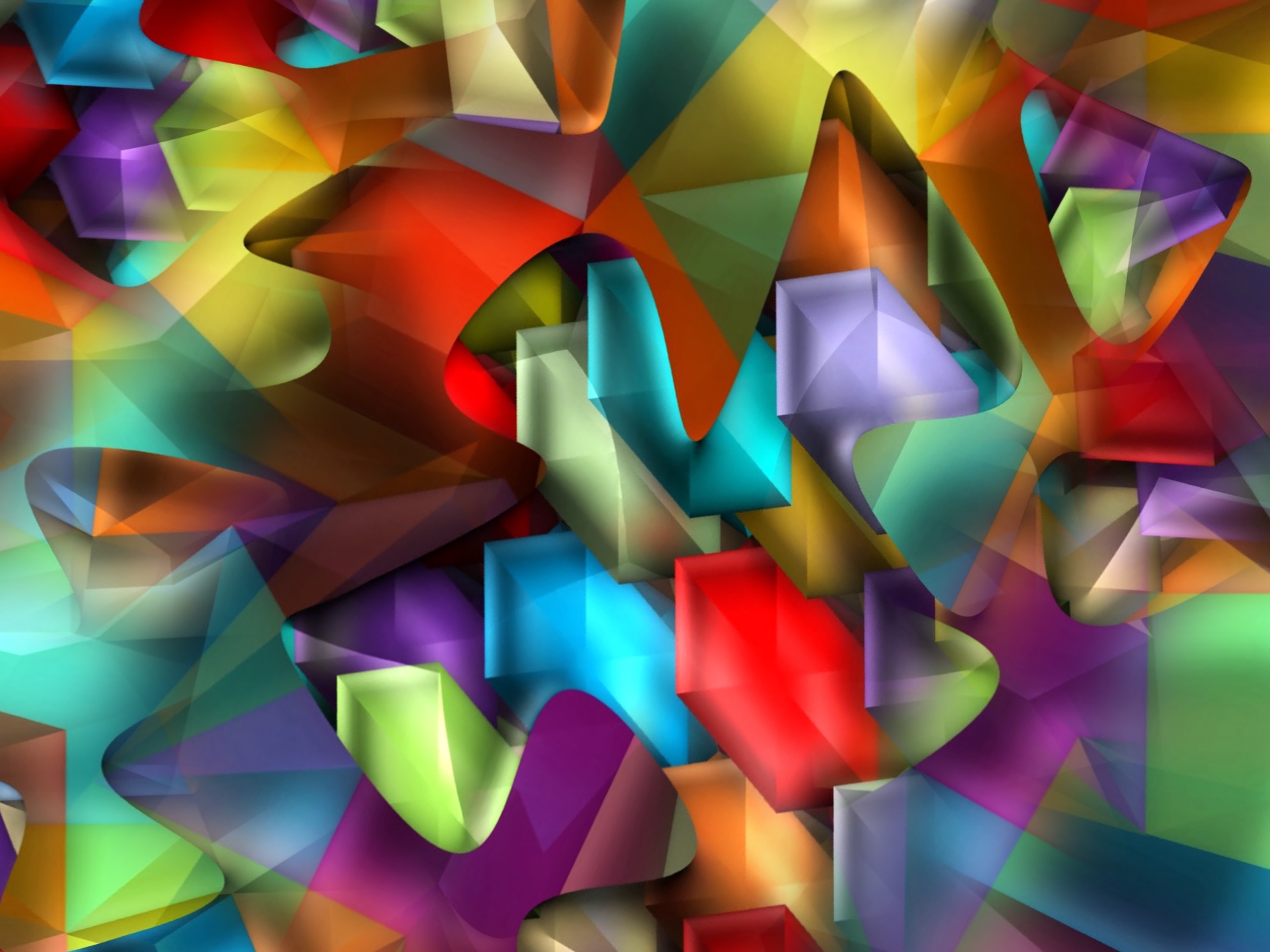 colored and partly transparent objects (combined painting technique, 2026-07-31)