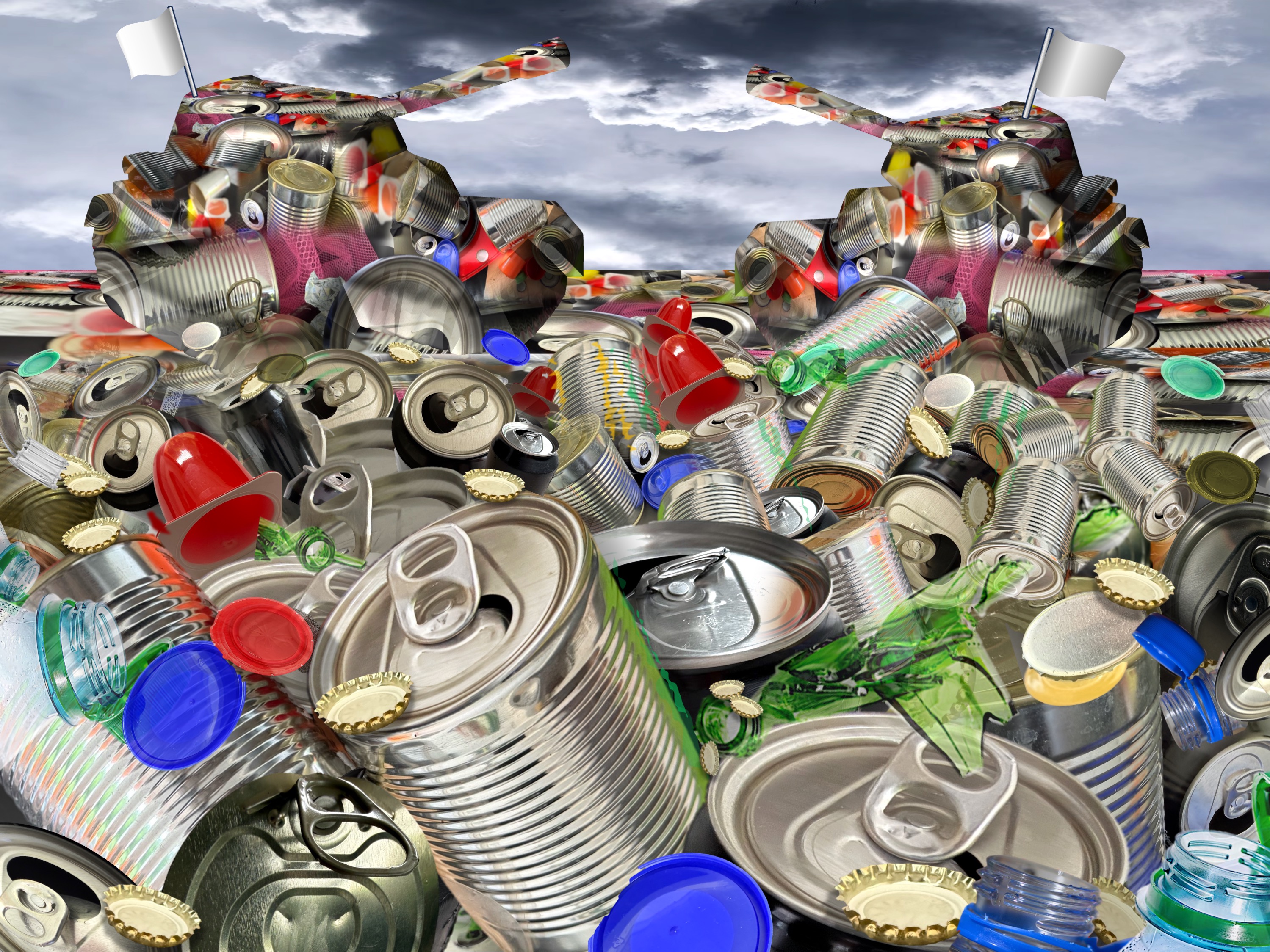 Waste Disposal - Recycling - Capitulation (combined painting technique, first draft, stage 2026-08-09)
