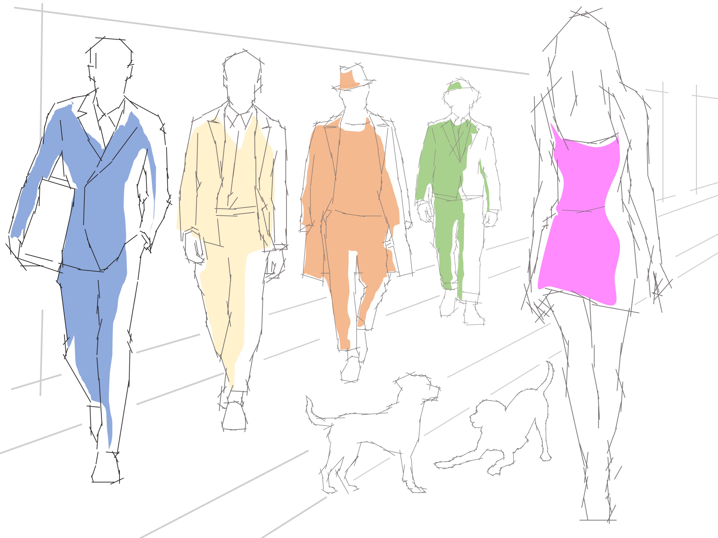 man on the catwalk (combined painting technique; 2026-08-16)