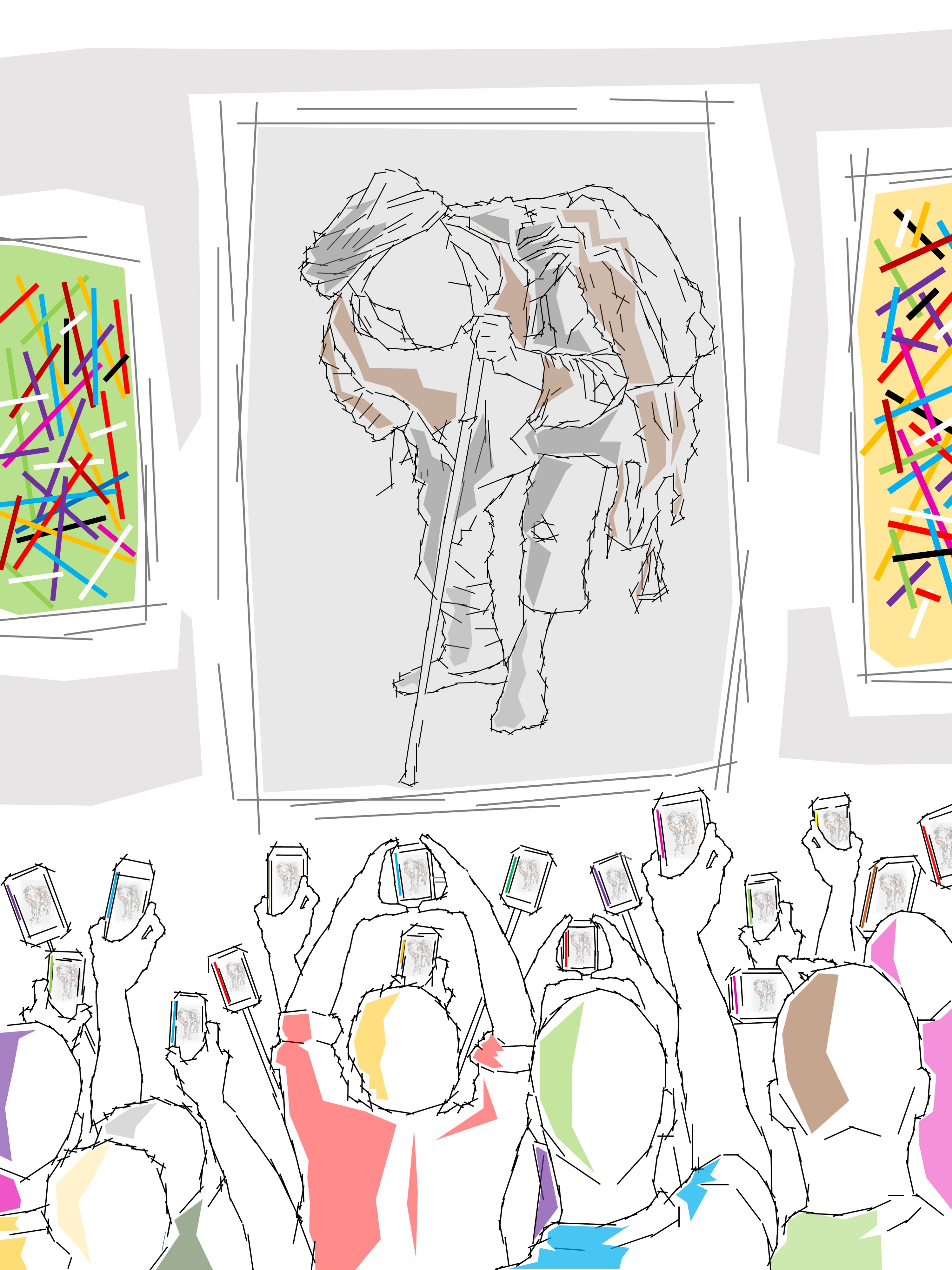 Art Gallery III (Very well painted, but it lacks vivid colors); (combined painting technique, 2026-09-04)