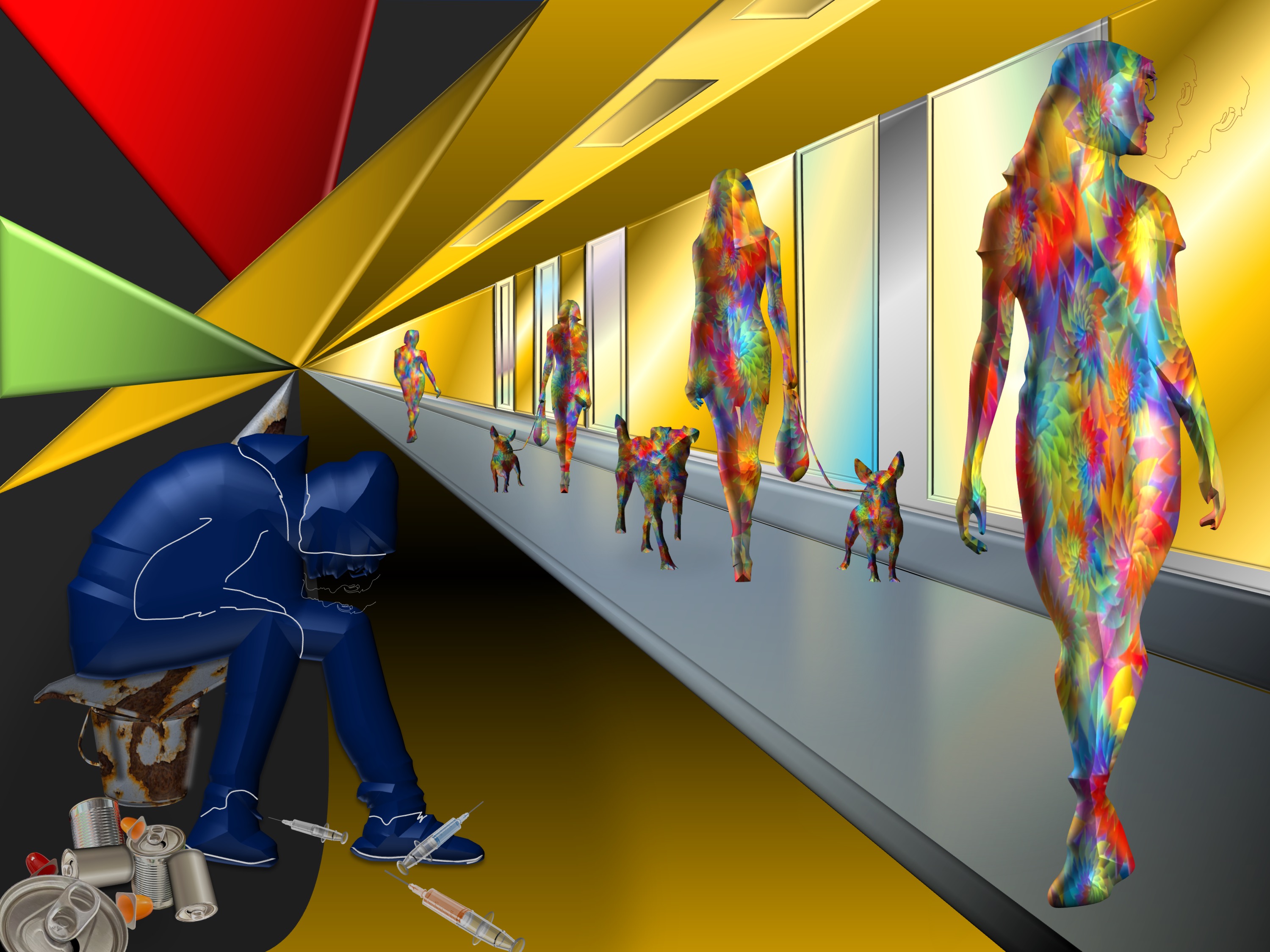 Glamour and the Dark Side (combined painting technique; 2026-09-06)