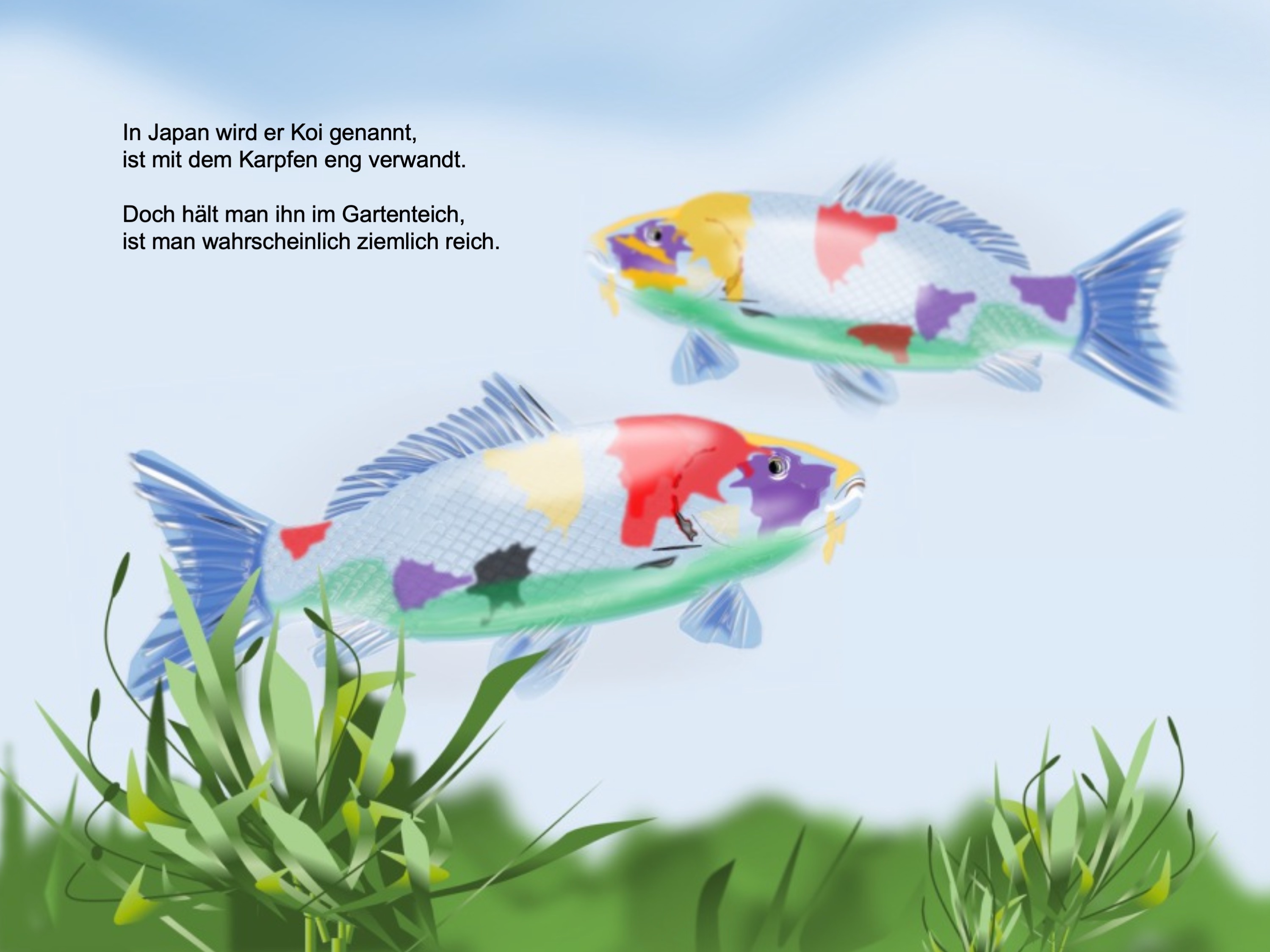 Coi carp (painted with PowerPoint, 2022-04-18)