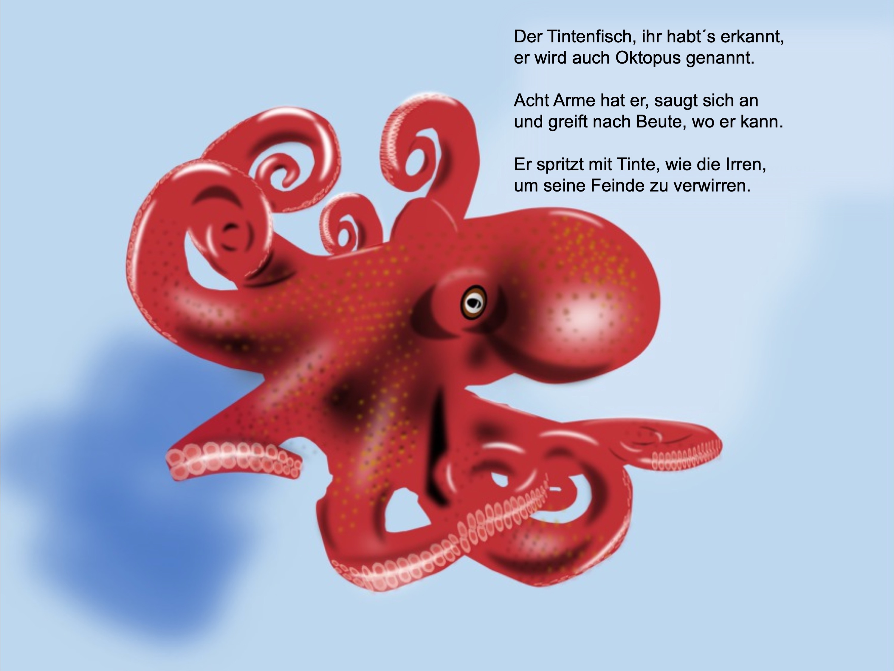 Octopus (painted with PowerPoint; 2022-04)