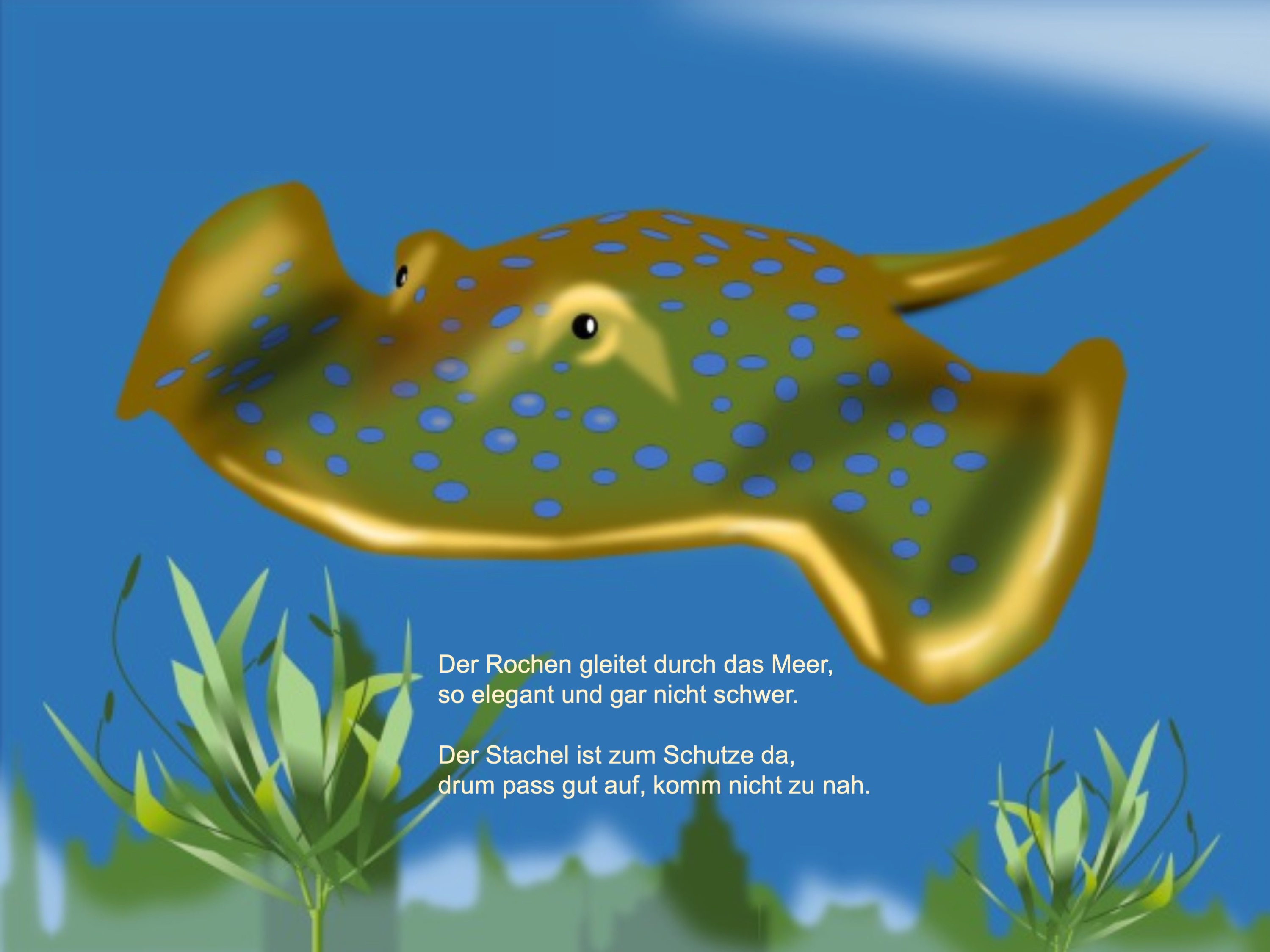 Stingray (painted with PowerPoint; 2022-04)