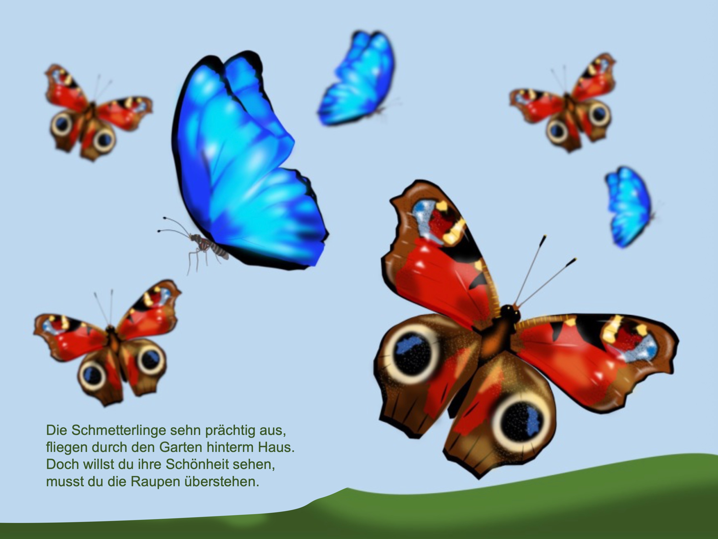 Butterflies (painted with PowerPoint; 2022-08-10)