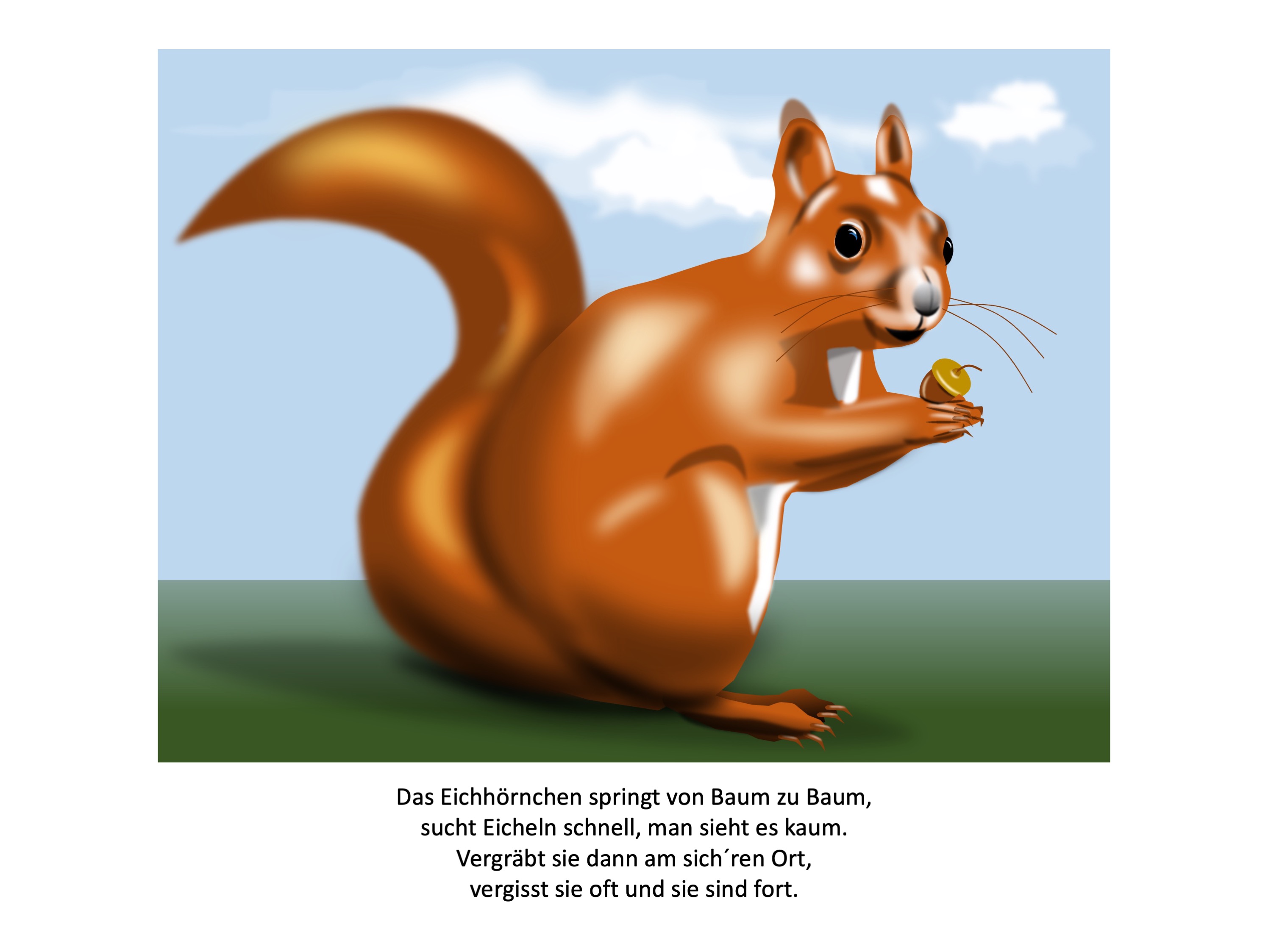 Squirrel (painted with PowerPoint; 2022-05-14)