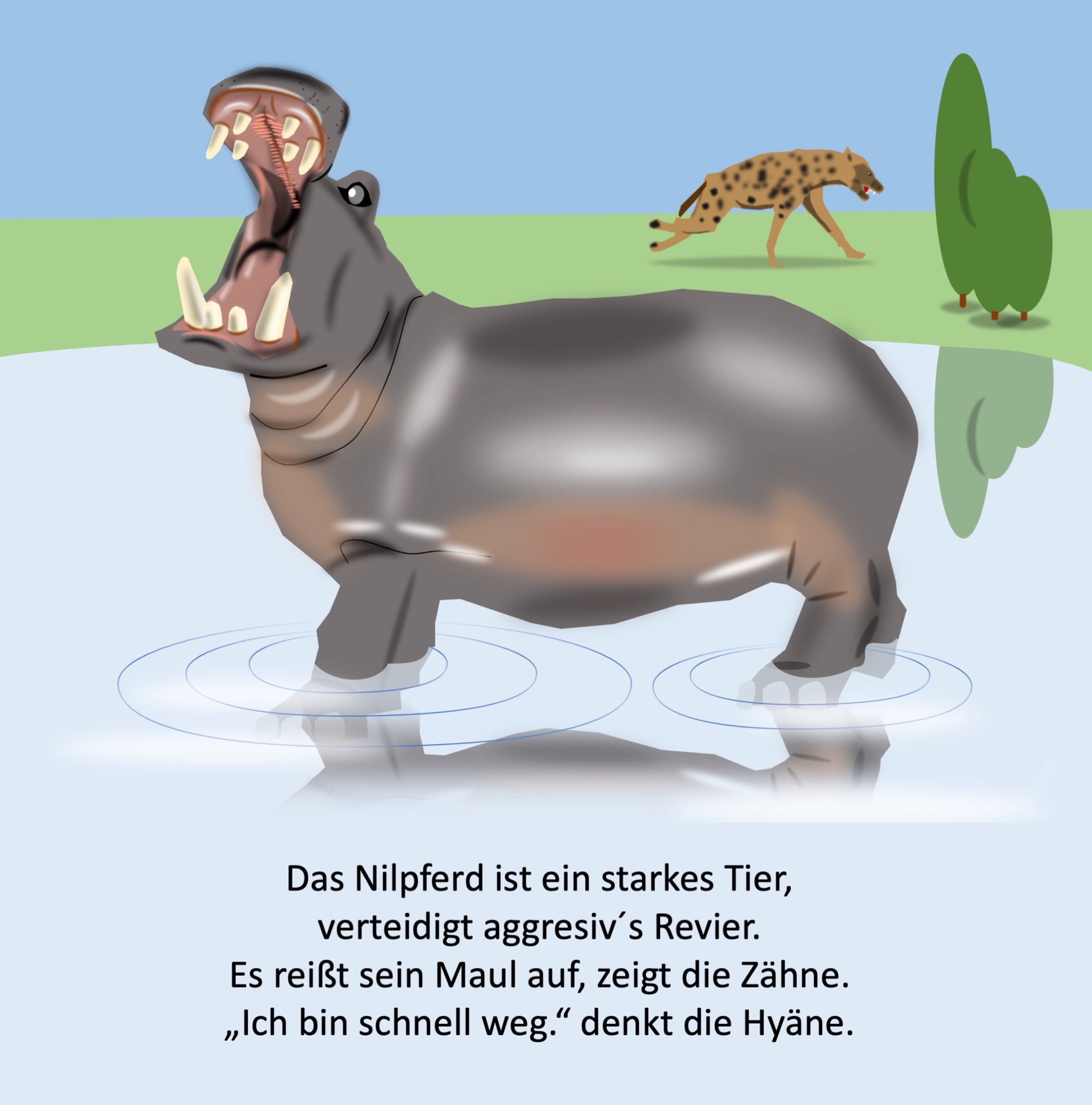 Hippo (painted with PowerPoint; 2022-04-04)
