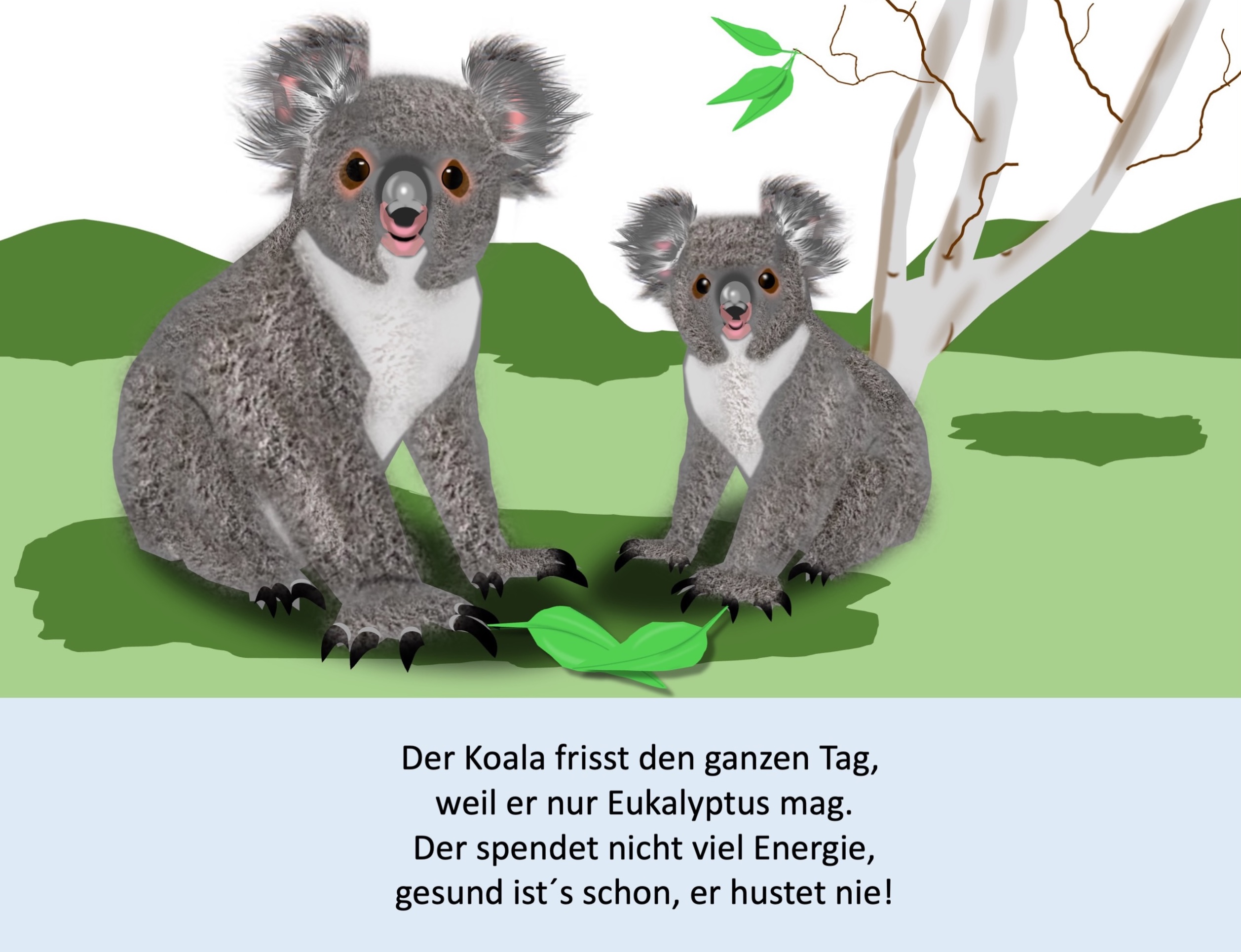 Koalas (painted with PowerPoint; 2021-11)