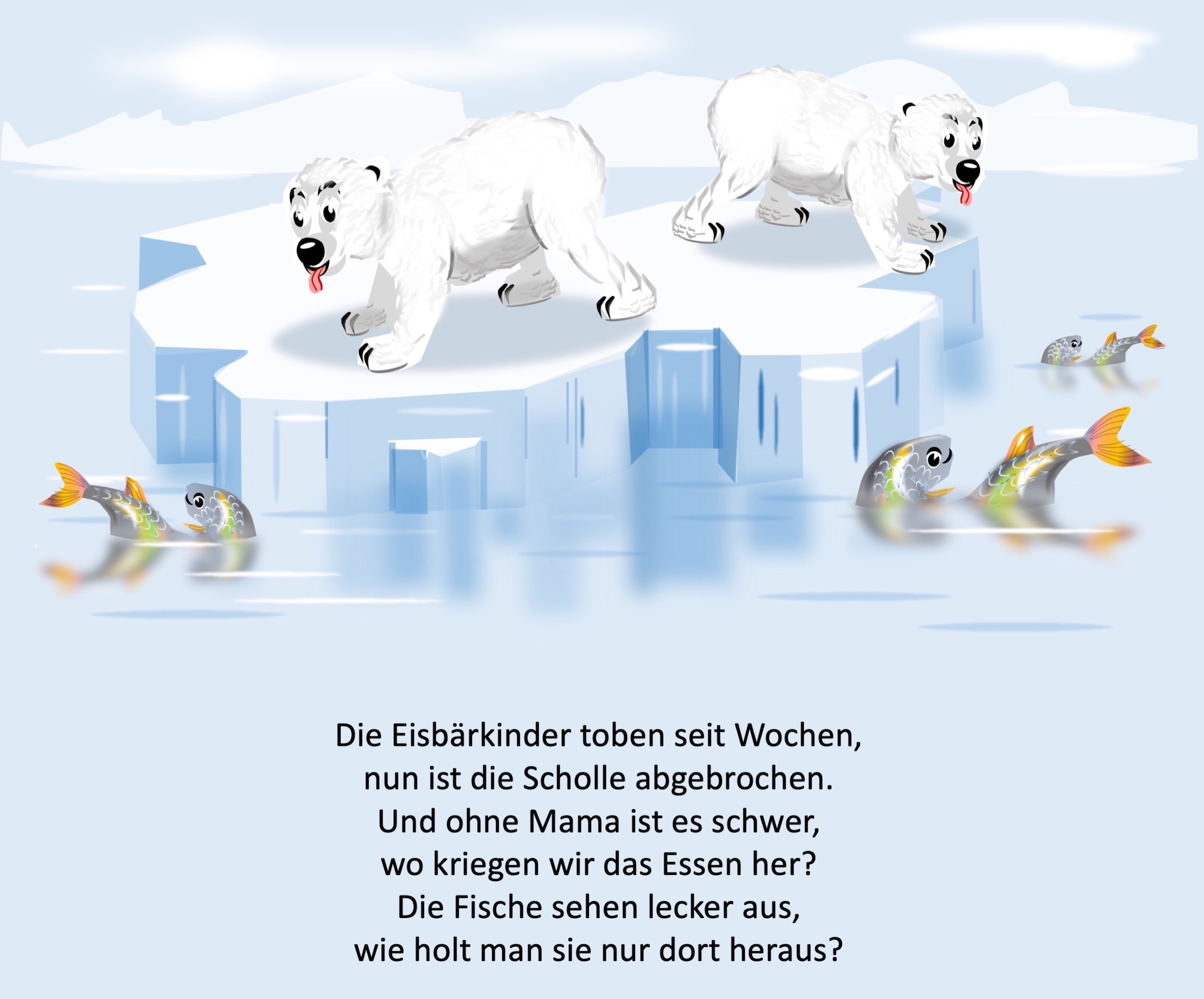 Polar bears (painted with PowerPoint; 2021-11)