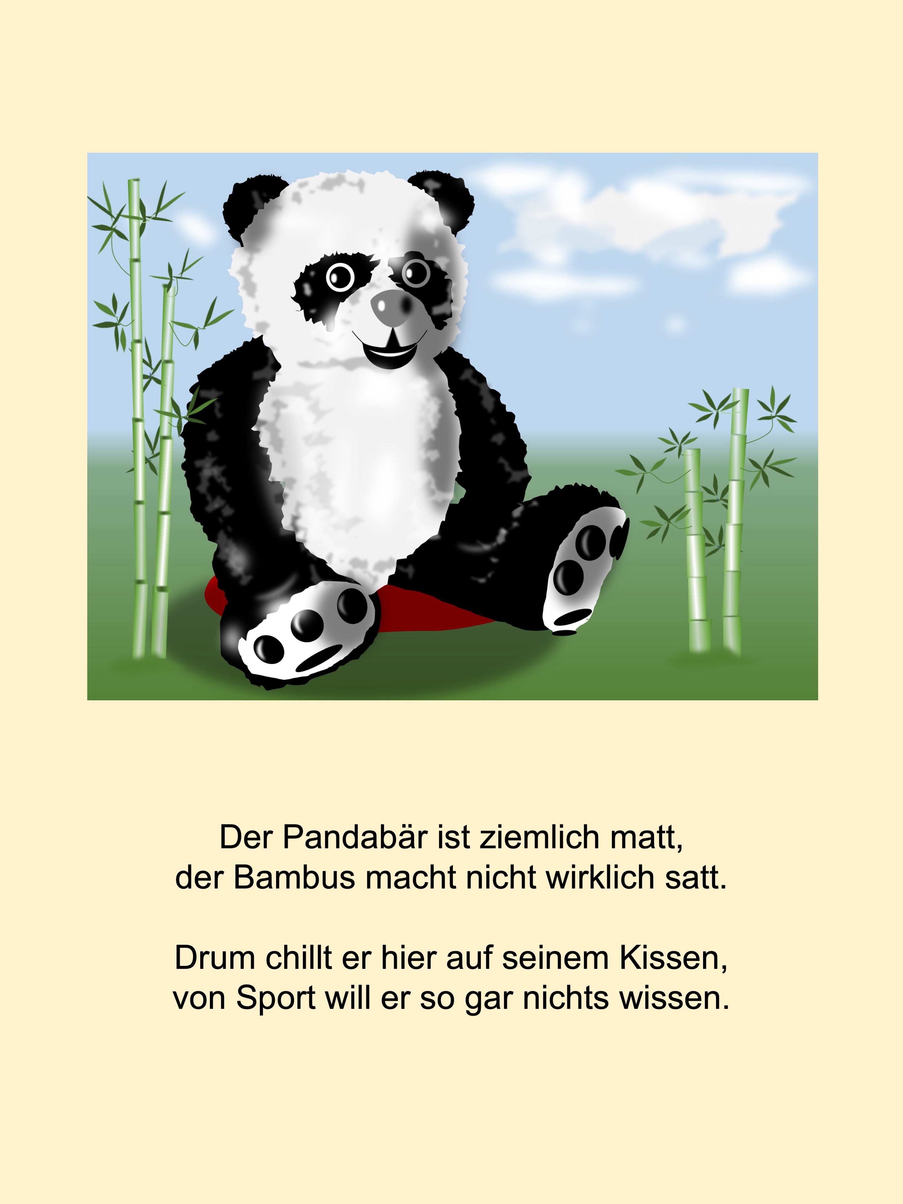 Panda (painted with PowerPoint; 2022-08-29)
