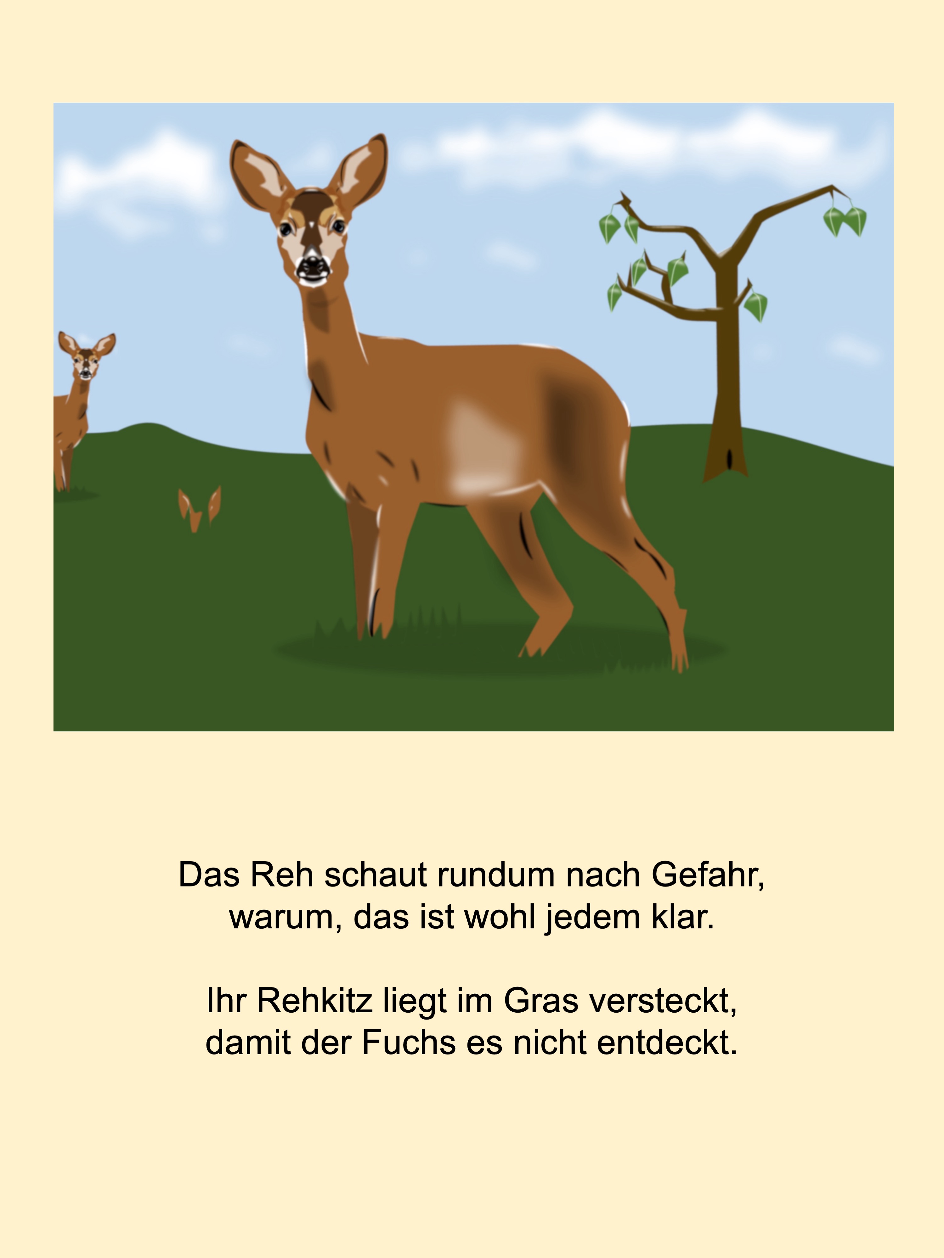 Deer (painted with PowerPoint; 2022-05-15)