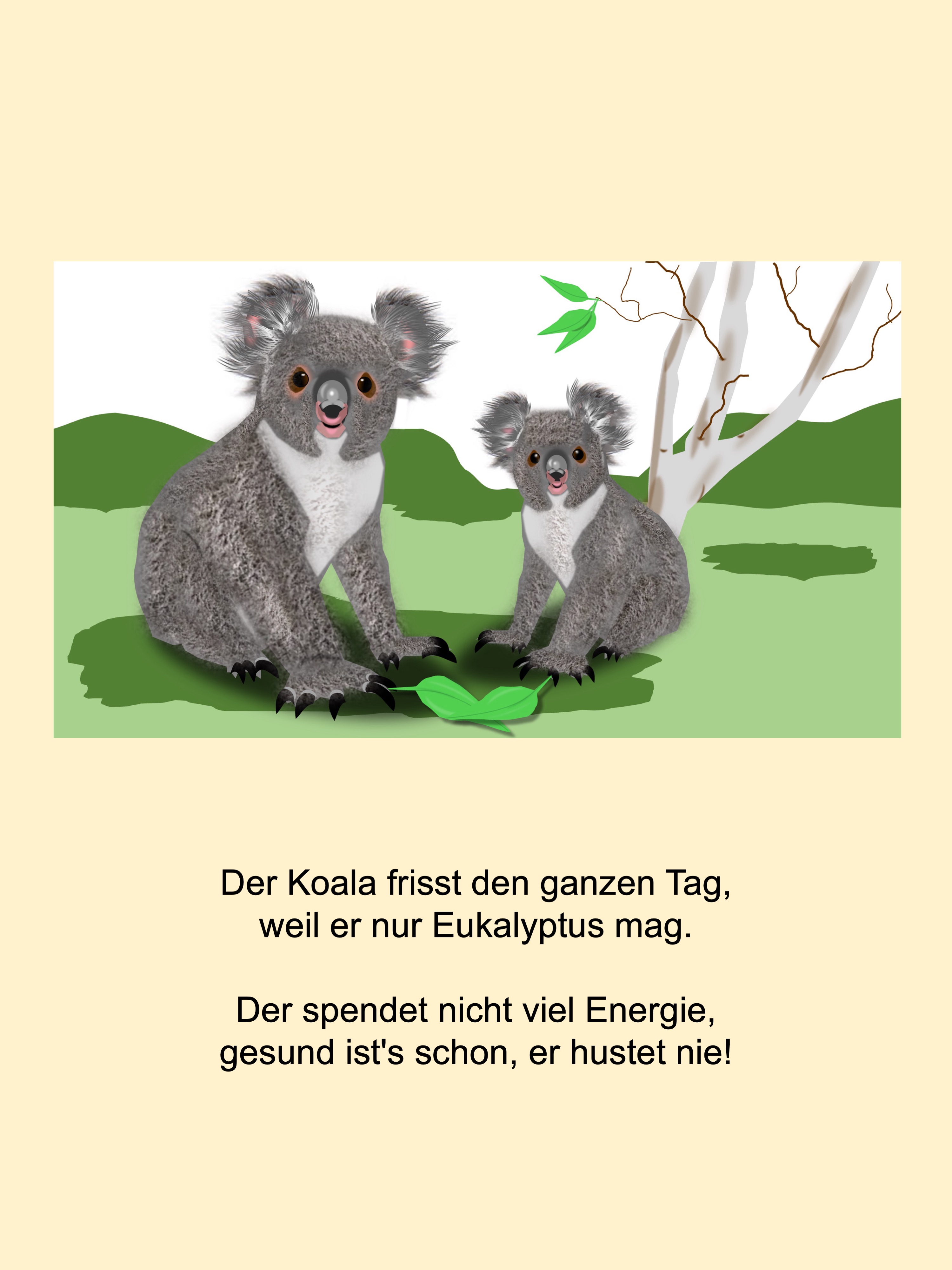 Koalas (painted with PowerPoint; 2021-11)