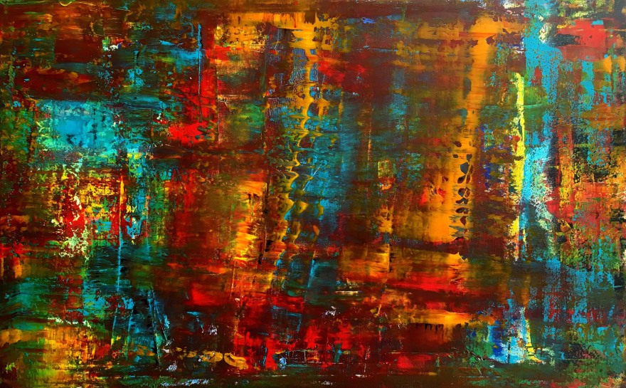 3D-painting part I (painted together with Julia; acryl, 2016)