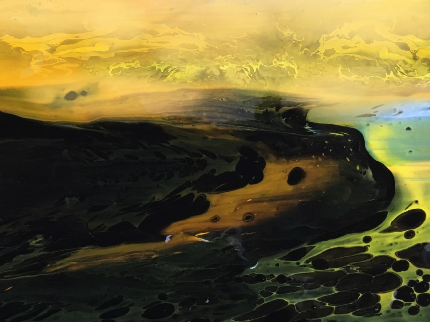 sunny coastline (acryl, 2020-06-07)