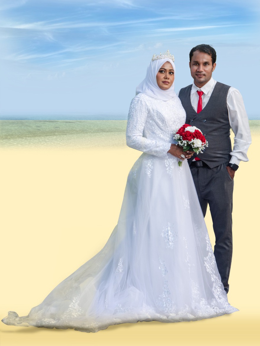 Wedding - Mohamed Ibrahim with wife (combined painting technique; 2022-10-30)