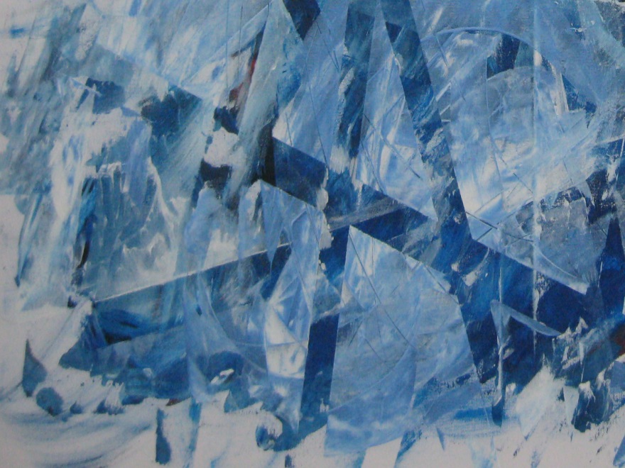 blizzard (combined painting technique; 2022-12-17)
