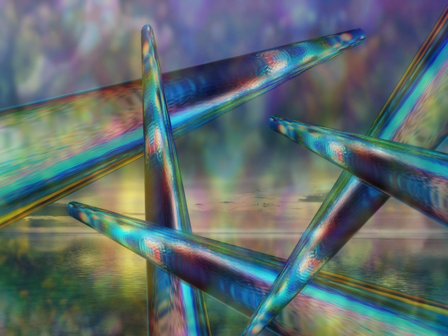 maybe elements in front of north light (combined painting technique; 2025-03-09)