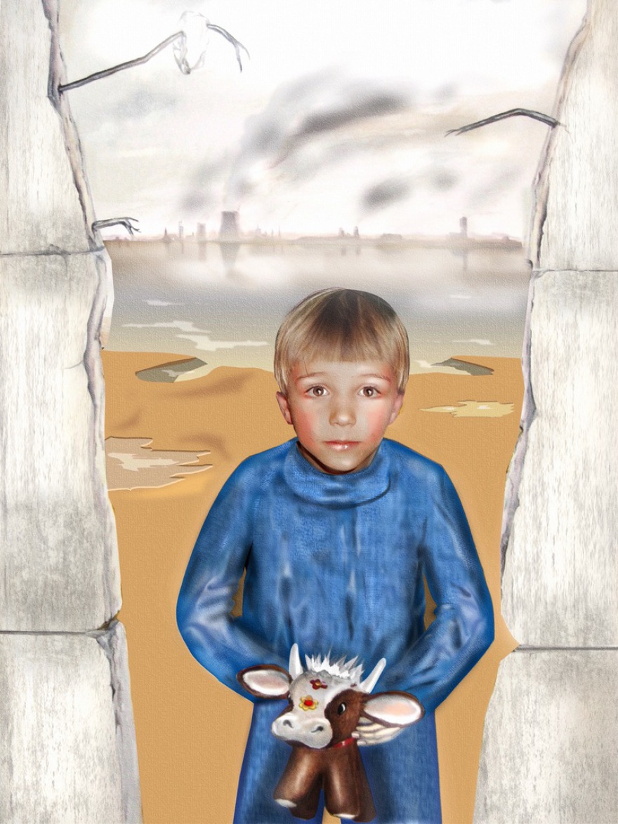 the wall is open (combined painting technique; 1991/2025-05-24)