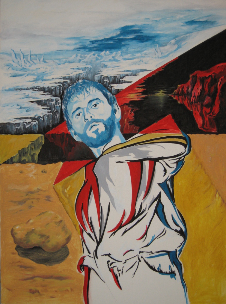 self-portrait Bernd; version I  (oil); (1979)