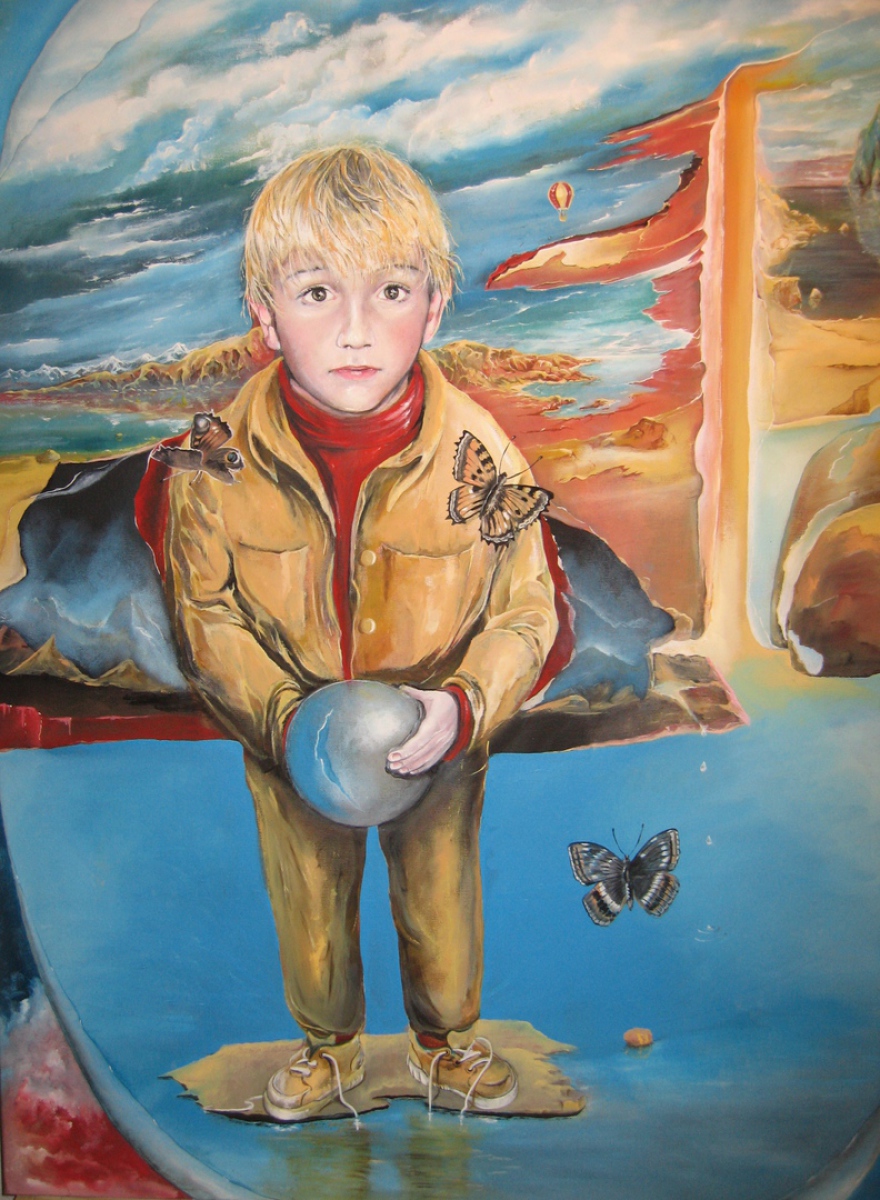 someone alone (oil, 1997)