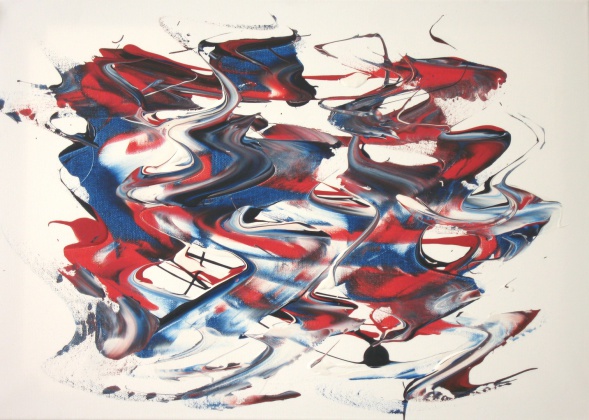 spatial movement of colors (acryl, 2015)