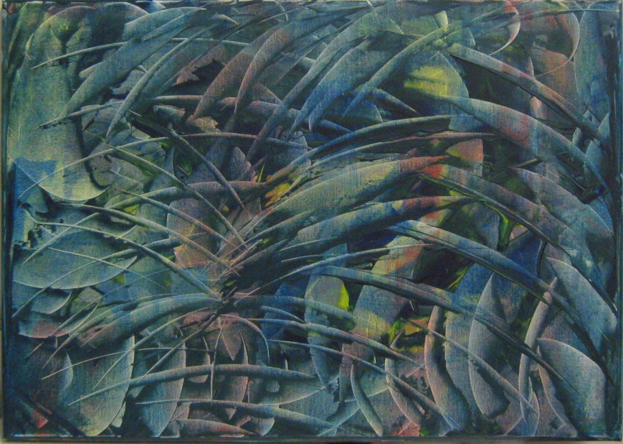 deep inside the jungle; version I (oil, 2014)