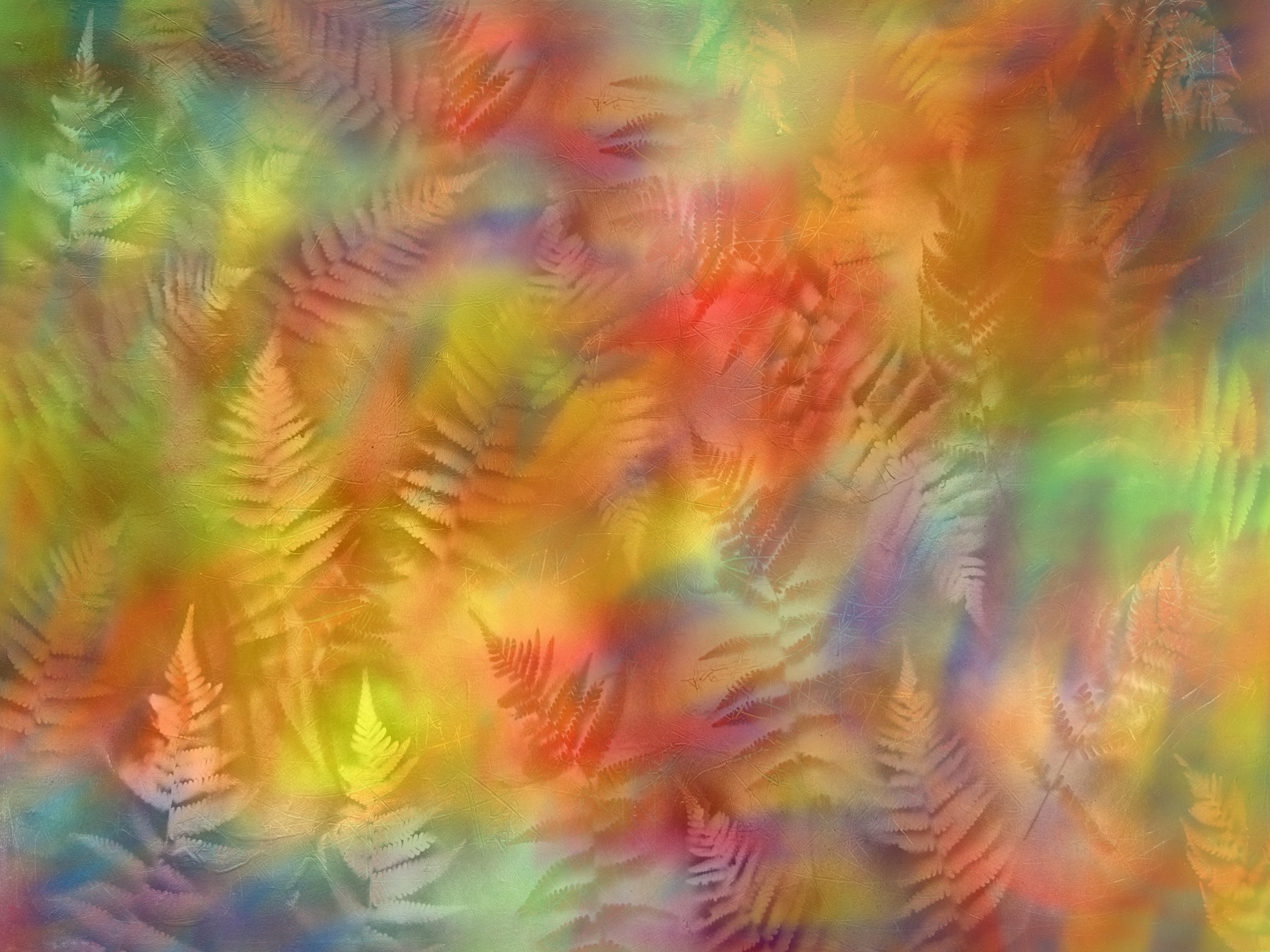 fern in the fall (acryl; 2024-10-03)